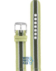 Fossil JR8355 Watch Band JR - 8355 Green Leather & Textile 17 mm - Watch Plaza