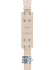 Fossil JR8361 Watch Band JR - 8361 White Leather 24 mm - Watch Plaza