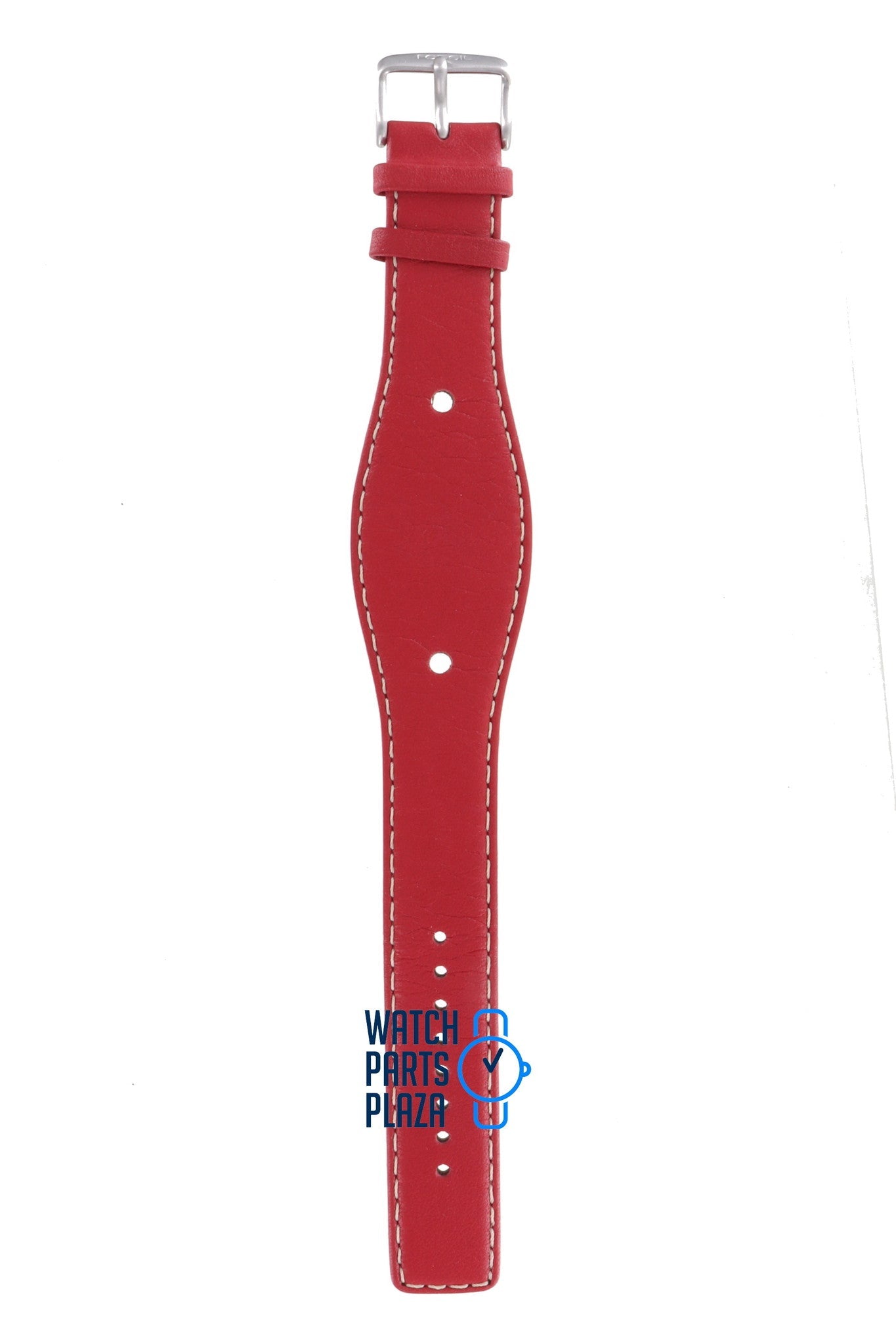 Fossil JR8366 Watch Band JR - 8366 Red Leather 10 mm - Watch Plaza