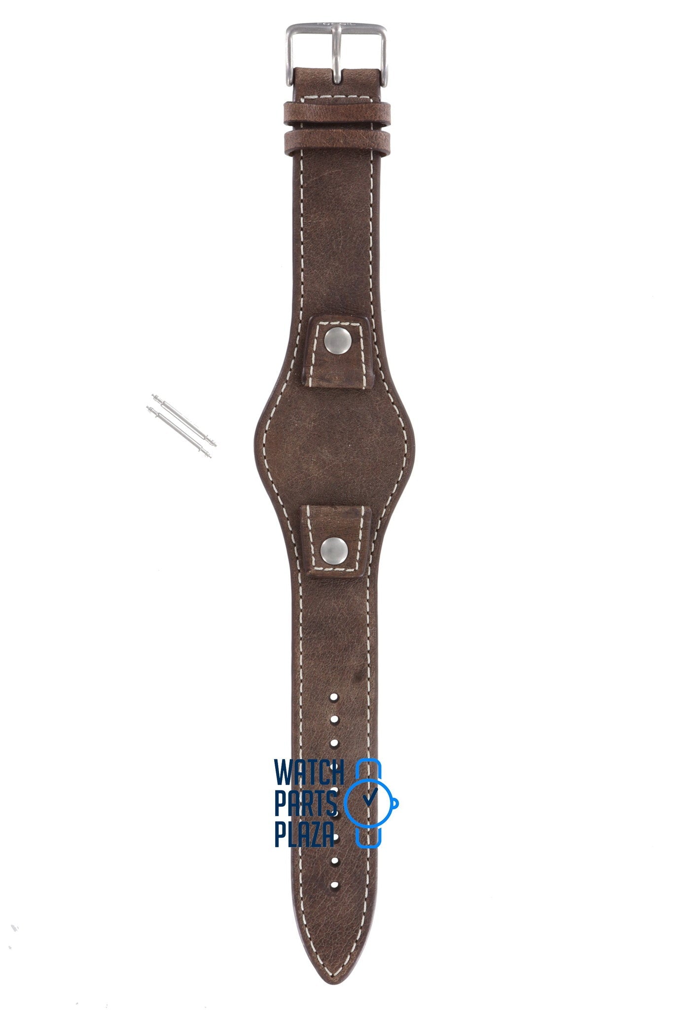 Fossil JR8381 Watch Band JR - 8381 Brown Leather 18 mm Authentic - Watch Plaza