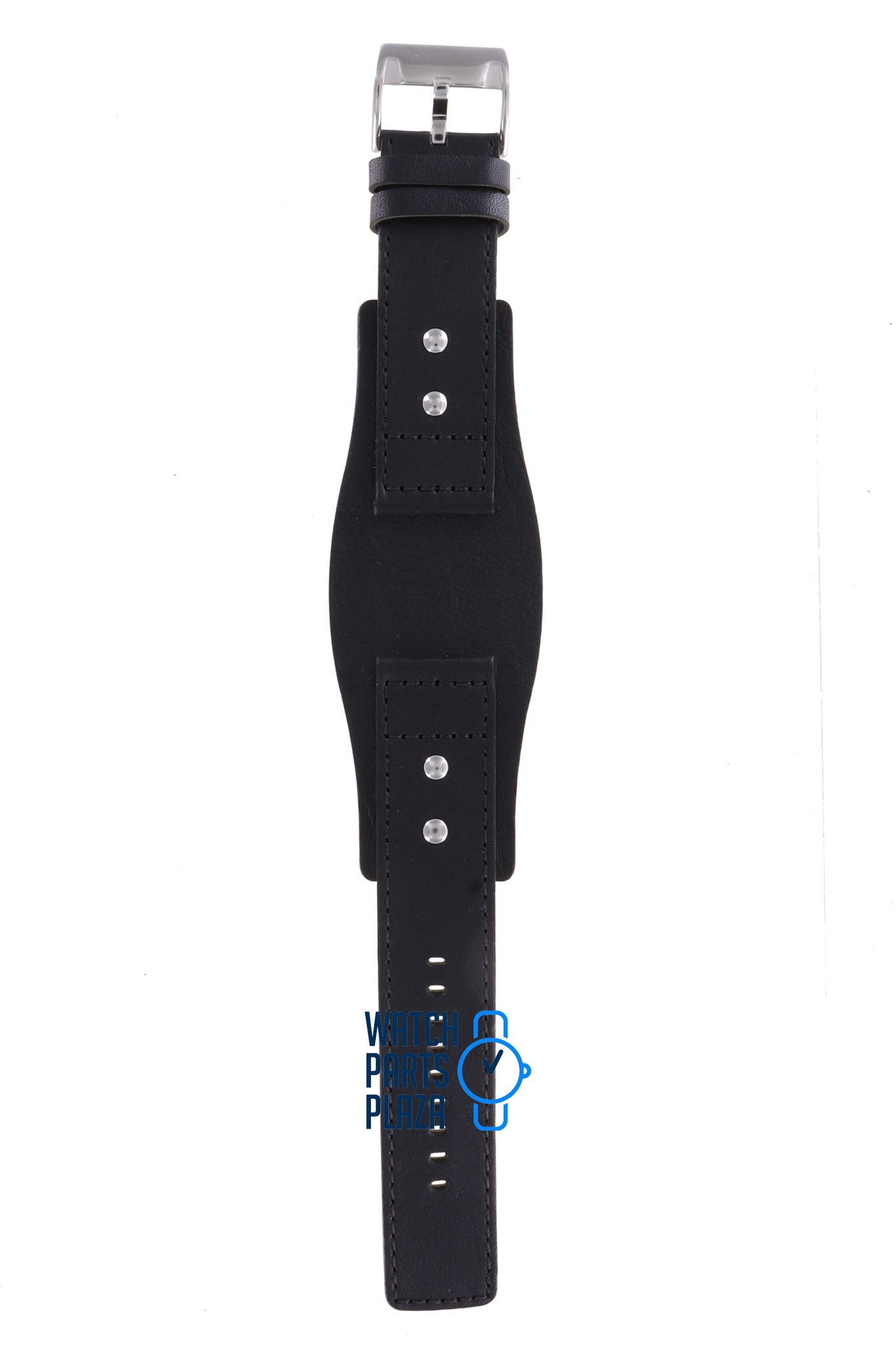 Fossil JR8416 Sport Davis Cup Watch Band JR - 8416 Black Leather 24 mm Big Tic - Watch Plaza