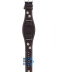 Fossil JR8452 Watch Band JR - 8452 Dark Brown Leather 16 mm - Watch Plaza