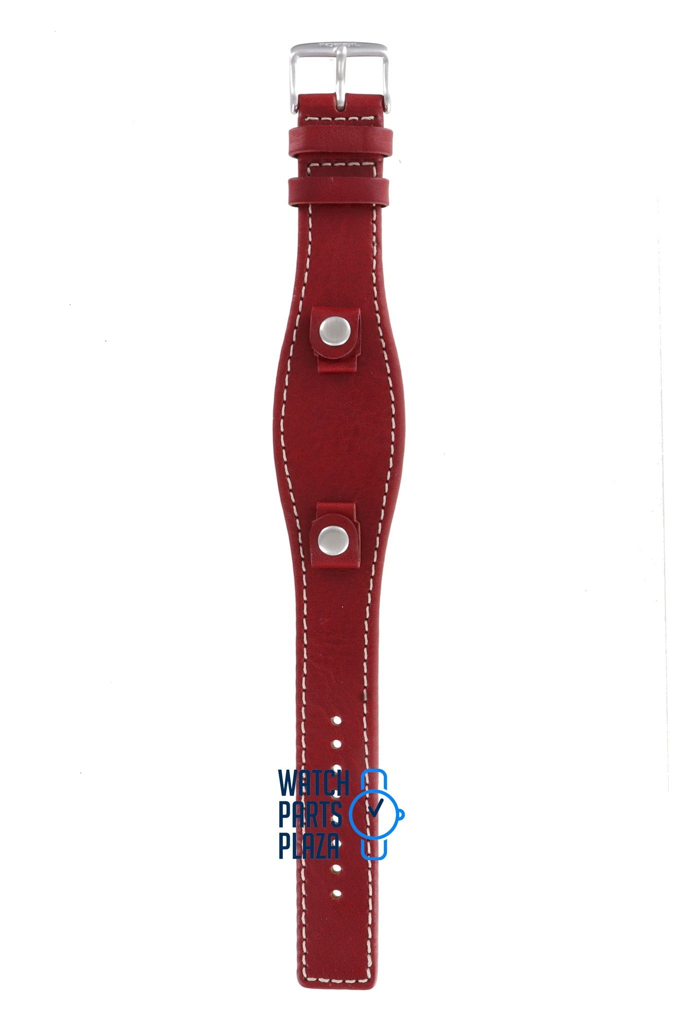 Fossil JR8511 Watch Band JR - 8511 Red Leather 09 mm Set - Watch Plaza