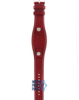 Fossil JR8511 Watch Band JR - 8511 Red Leather 09 mm Set - Watch Plaza