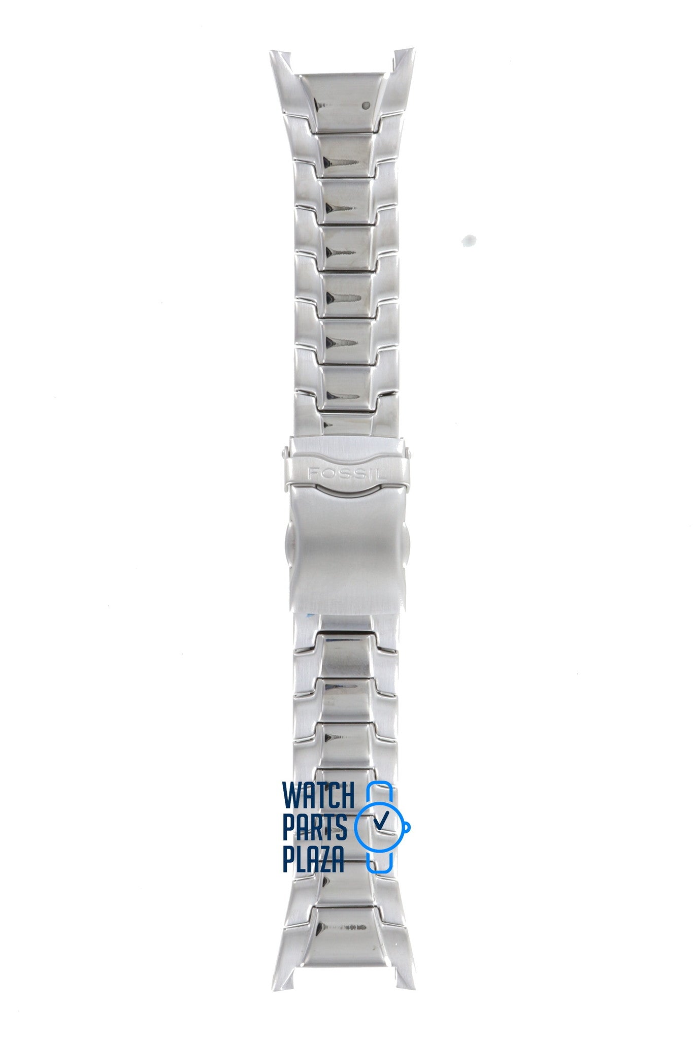 Fossil JR8538 Watch Band JR - 8538 Grey Stainless Steel 28 mm - Watch Plaza