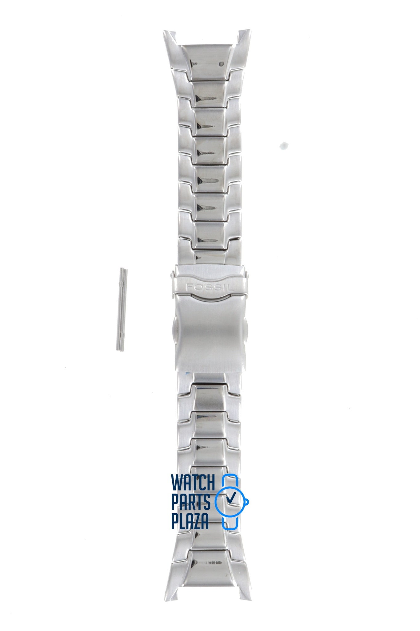 Fossil JR8538 Watch Band JR - 8538 Grey Stainless Steel 28 mm - Watch Plaza