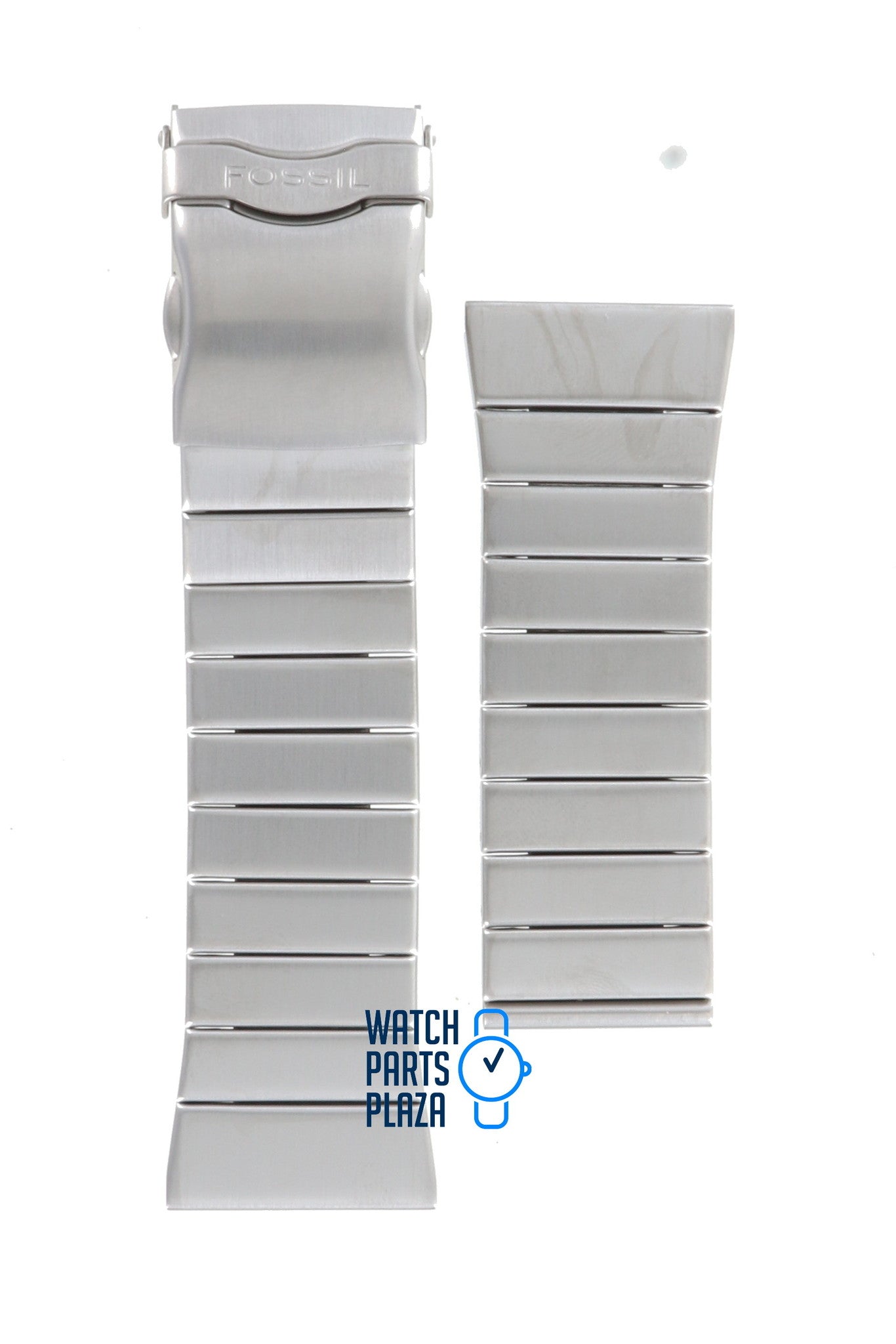 Fossil JR8539 Matrix Watch Band JR - 8539 Grey Stainless Steel 28 mm Big Tic - Watch Plaza