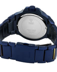 Guess watch W0218G4 Rigor analog men's watch blue 45mm stainless steel - Watch Plaza