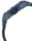 Guess watch W0218G4 Rigor analog men's watch blue 45mm stainless steel - Watch Plaza