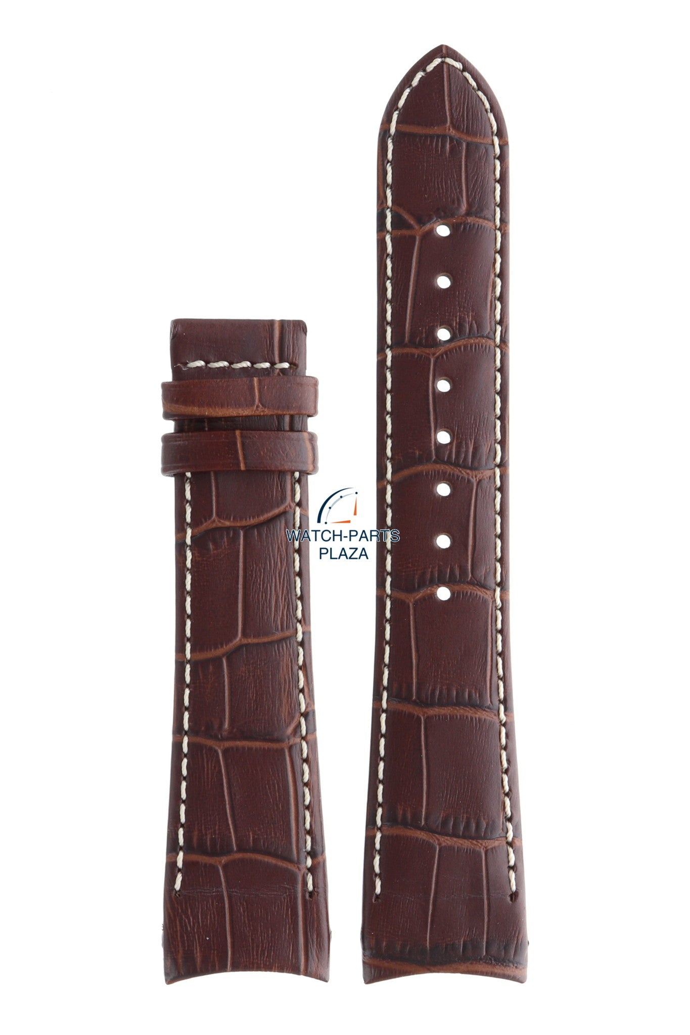 Jaguar BC05334 Watch band J615, J616, J617 brown leather 22 mm - Chrono Sport - Watch Plaza