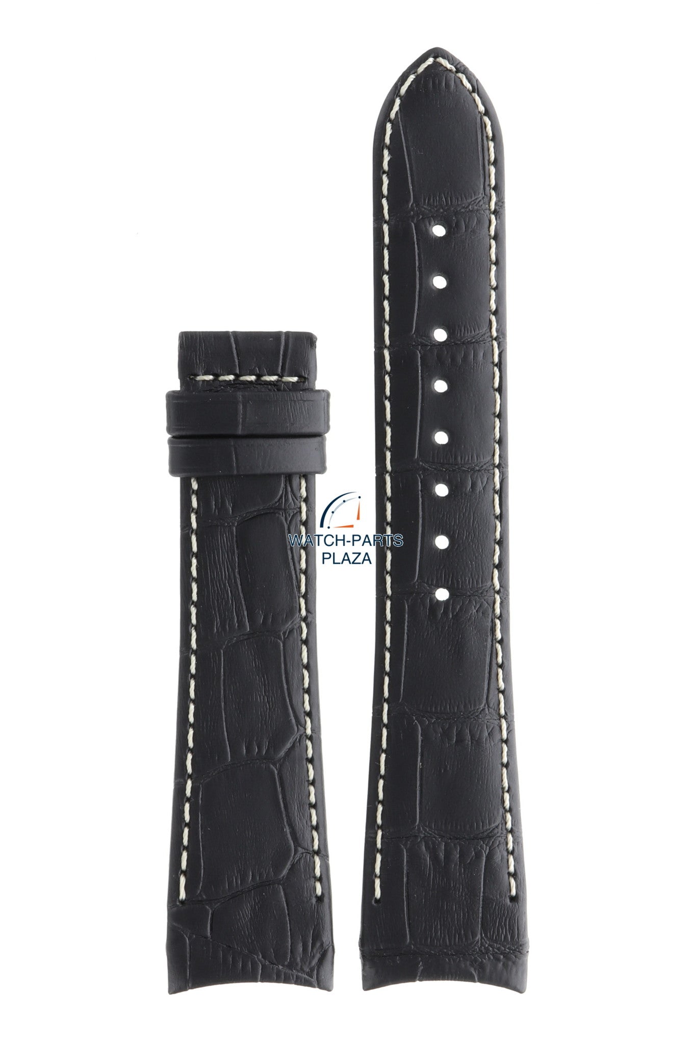 Jaguar BC05335 Watch band J615, J616, J617 black leather 22 mm - Chrono Sport - Watch Plaza