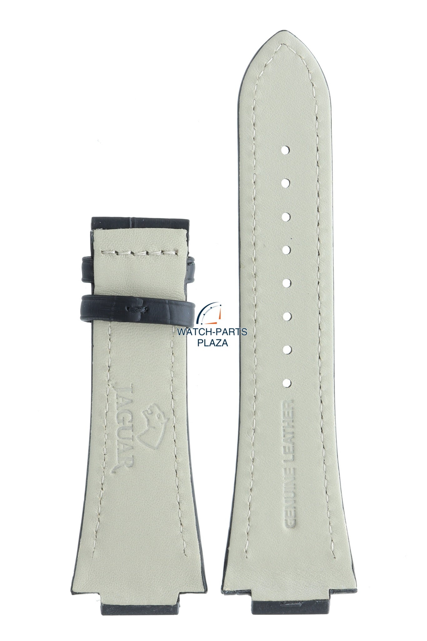 Jaguar BC06036 Watch band J620, J625 black leather 16 mm - Watch Plaza