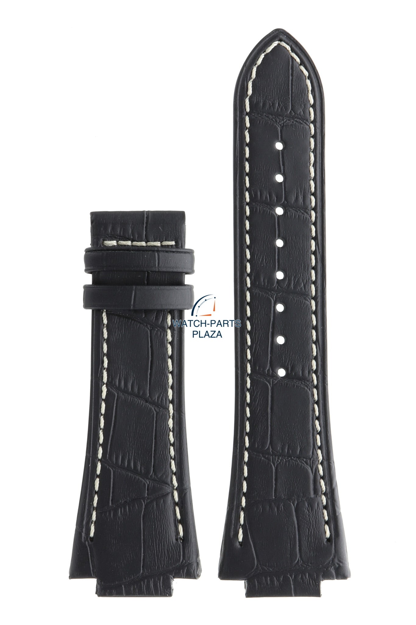 Jaguar BC06036 Watch band J620, J625 black leather 16 mm - Watch Plaza