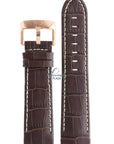 Jaguar BC06342 Watch band J631 brown leather 24 mm - Dual Time - Watch Plaza