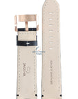 Jaguar BC06343 Watch band J631 black leather 24 mm - Dual Time - Watch Plaza