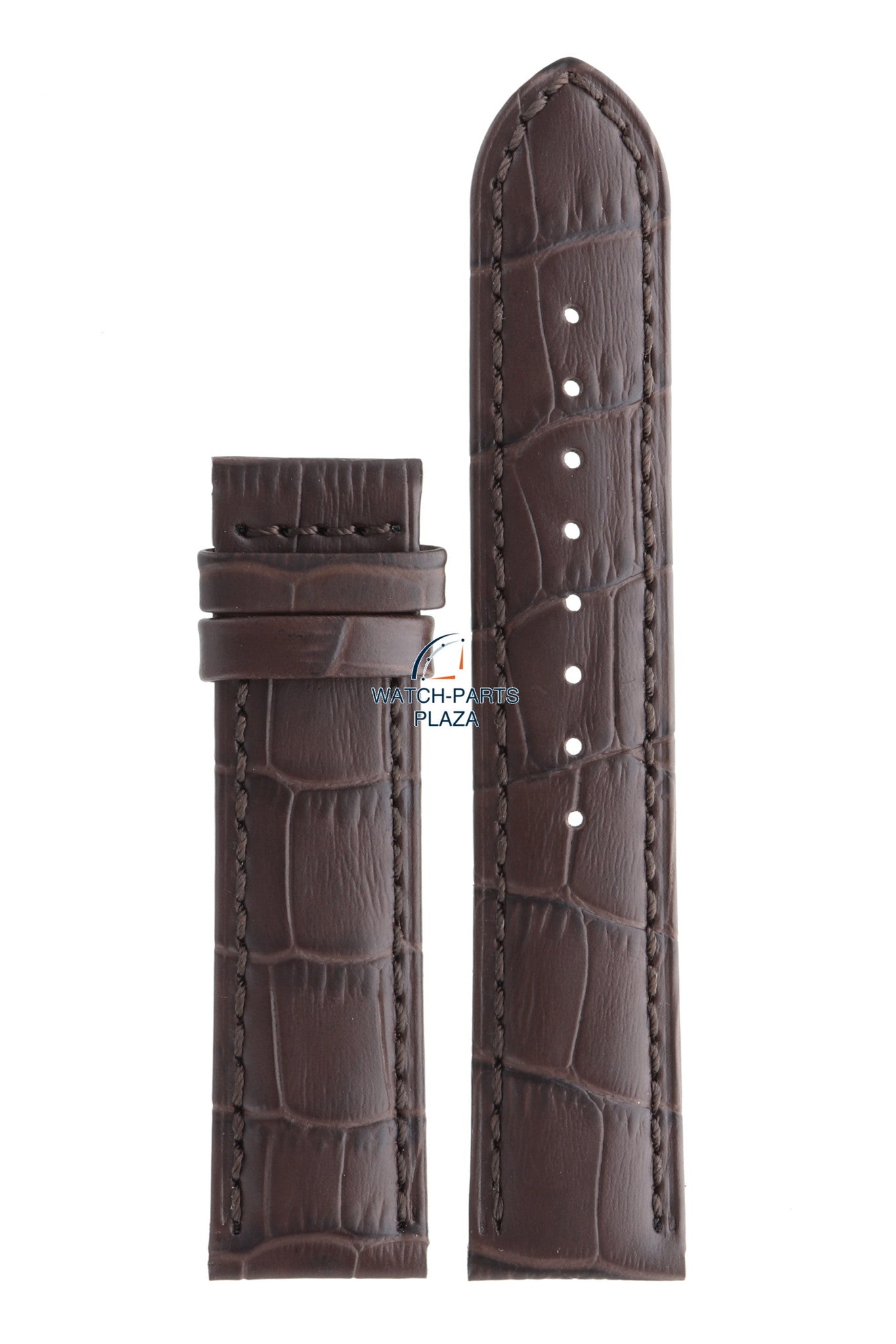 Jaguar BC07945 Watch band J661, J663, J866 brown leather 21 mm - Acamar - Watch Plaza