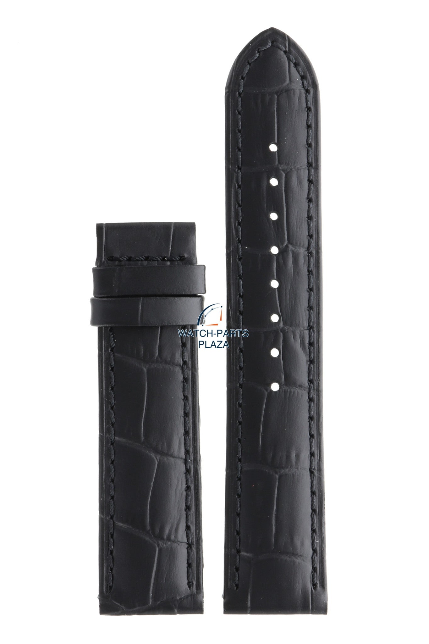 Jaguar BC07946 Watch band J661, J663, J866 black leather 21 mm - Acamar - Watch Plaza