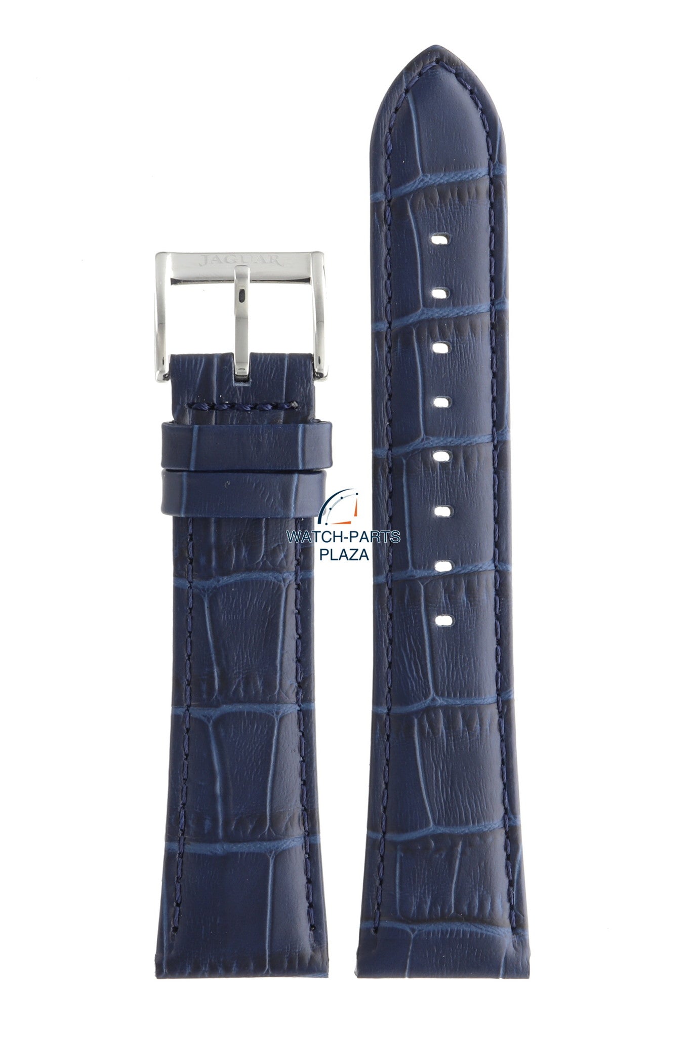 Jaguar BC08346 Watch band J664 blue leather 22 mm - Acamar - Watch Plaza