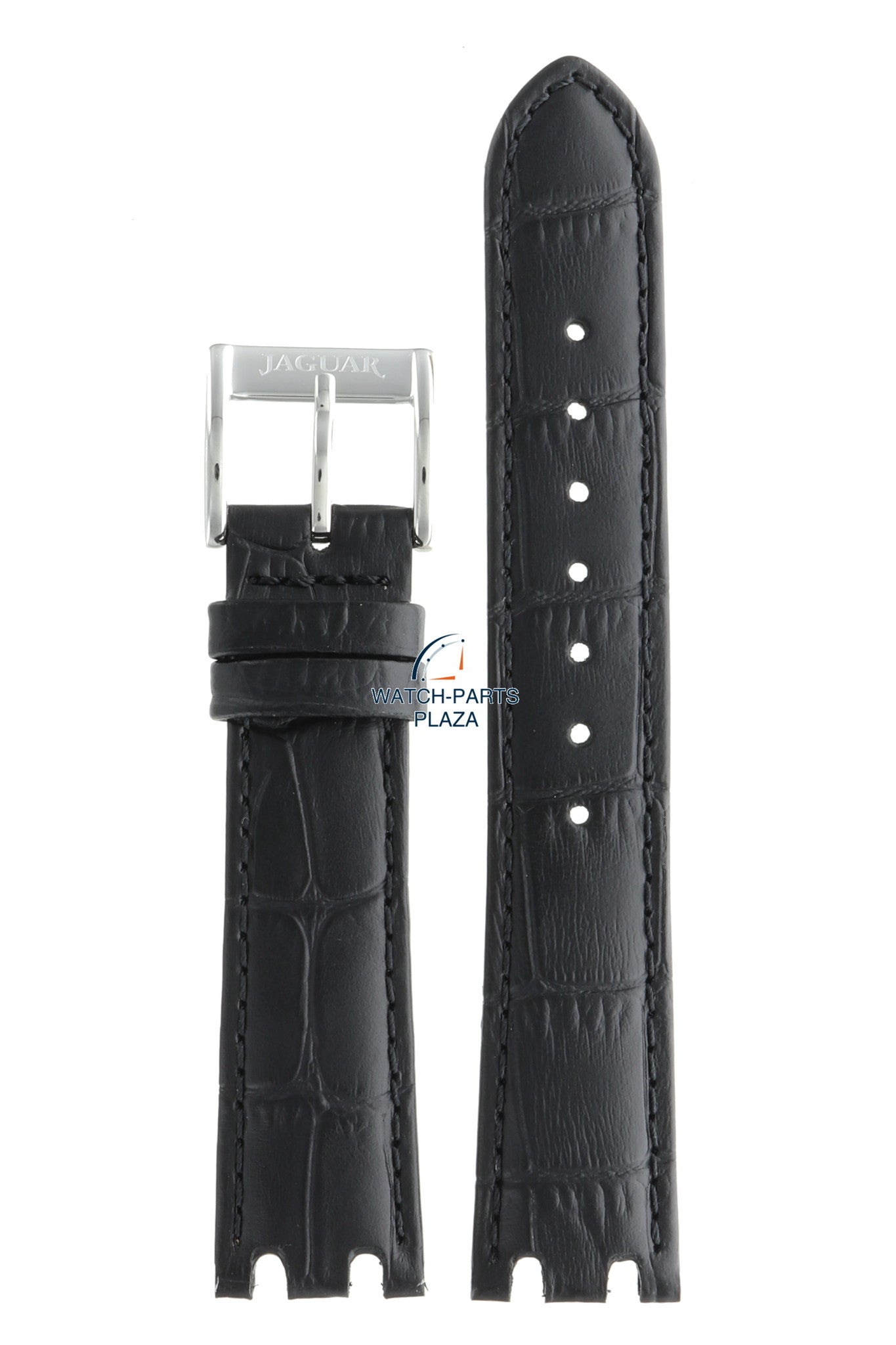 Jaguar BC08470 Watch band J674, J693 black leather 18 mm - Prêt à Porter & Daily Class - Watch Plaza