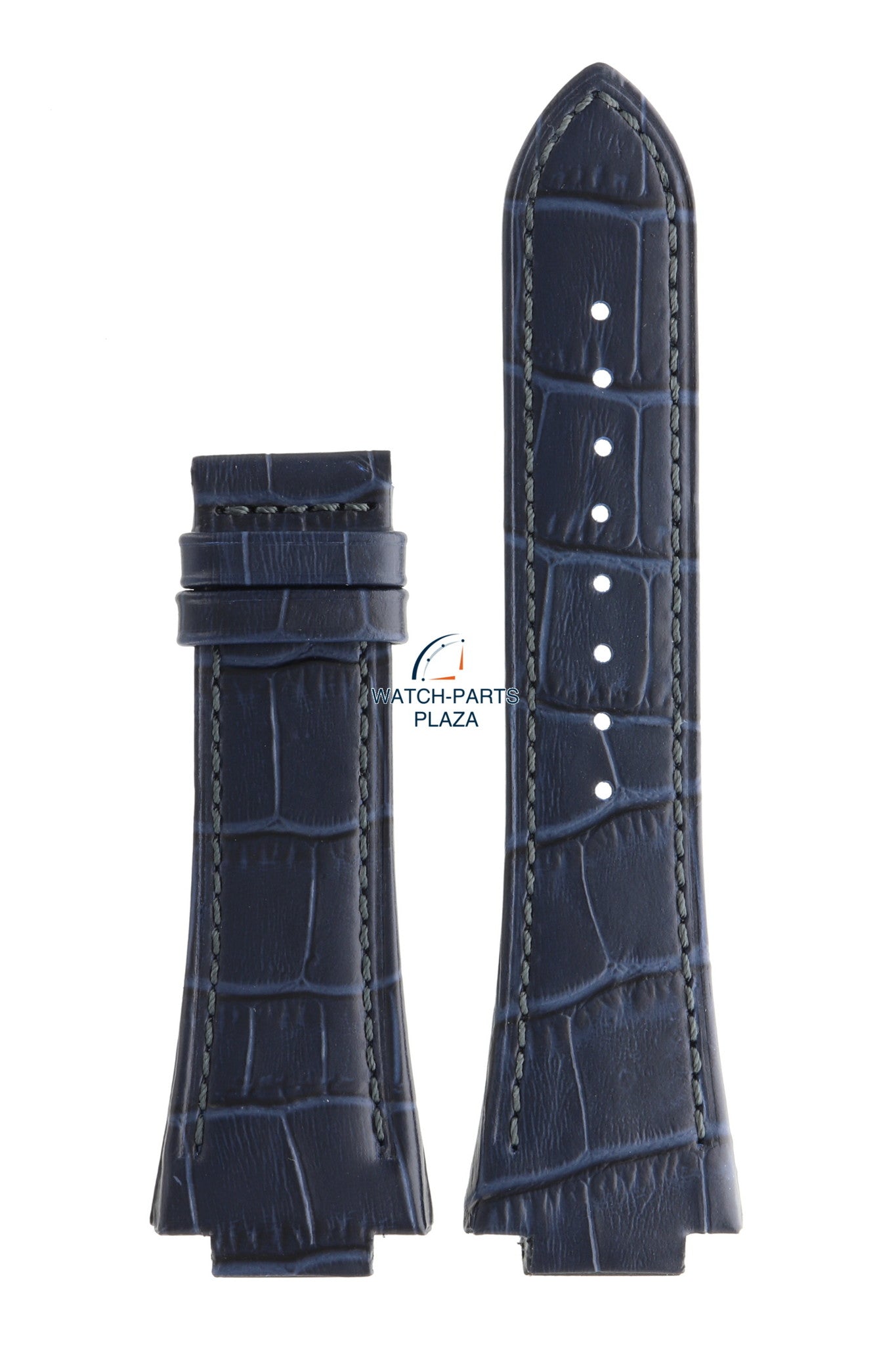 Jaguar BC10260 Watch band J809 dark blue leather 16 mm - Acamar - Watch Plaza