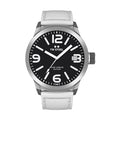 Men's watch TW - Steel Marc Coblen TWMC45 white leather strap 50mm black dial - Watch Plaza