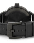 Men's watch TW - Steel Marc Coblen TWMC53 black & leather strap - dark gray dial - Watch Plaza