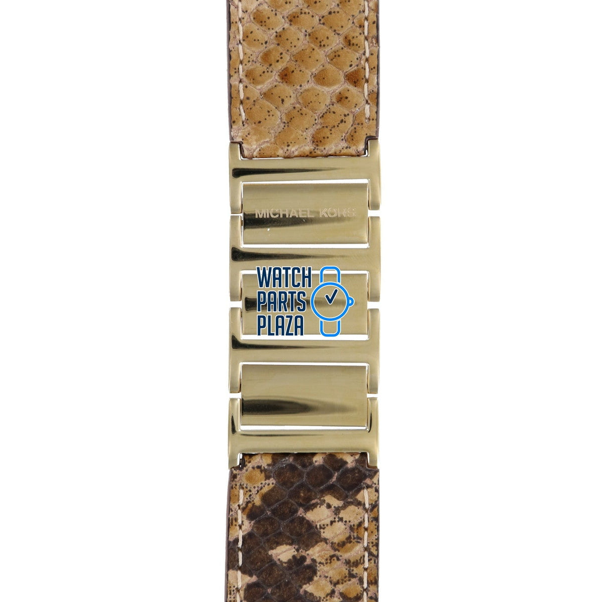 Michael Kors MK2114 Watch Band Brown Steel & Leather 26 mm display picture 1