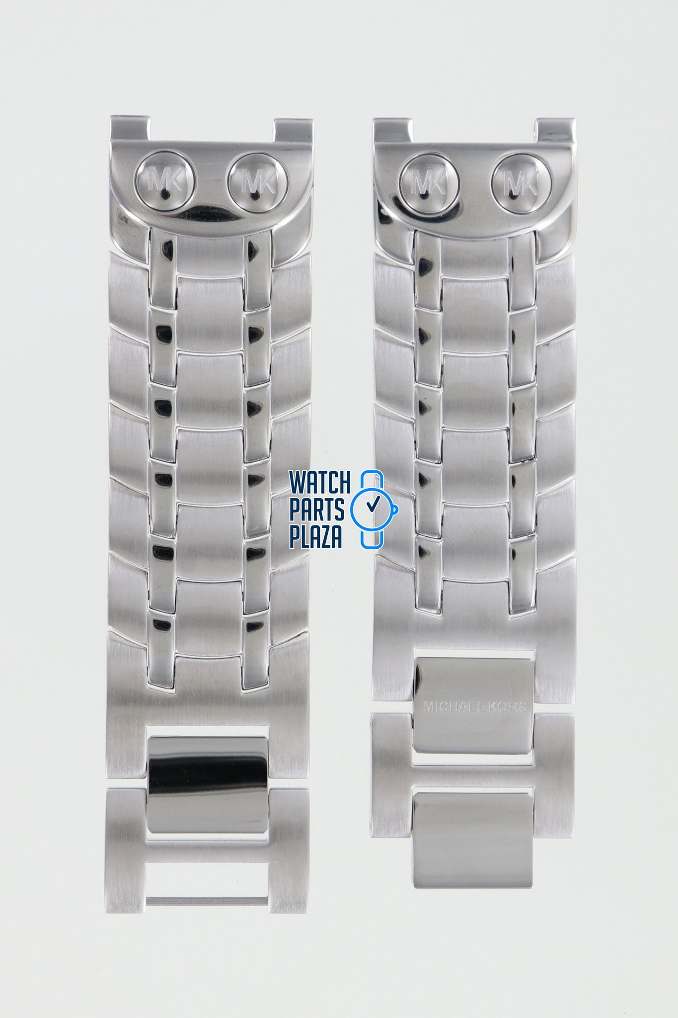 Michael Kors MK3083 Watch Band MK - 3083 Grey Stainless Steel 22 mm - Watch Plaza