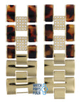 Michael Kors MK4182 Watch Band MK - 4182 Gold Plated Stainless Steel 28 mm - Watch Plaza