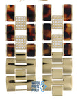 Michael Kors MK4182 Watch Band MK - 4182 Gold Plated Stainless Steel 28 mm - Watch Plaza