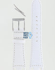 Michael Kors MK5015 Watch Band MK - 5015 White Leather 20 mm - Watch Plaza