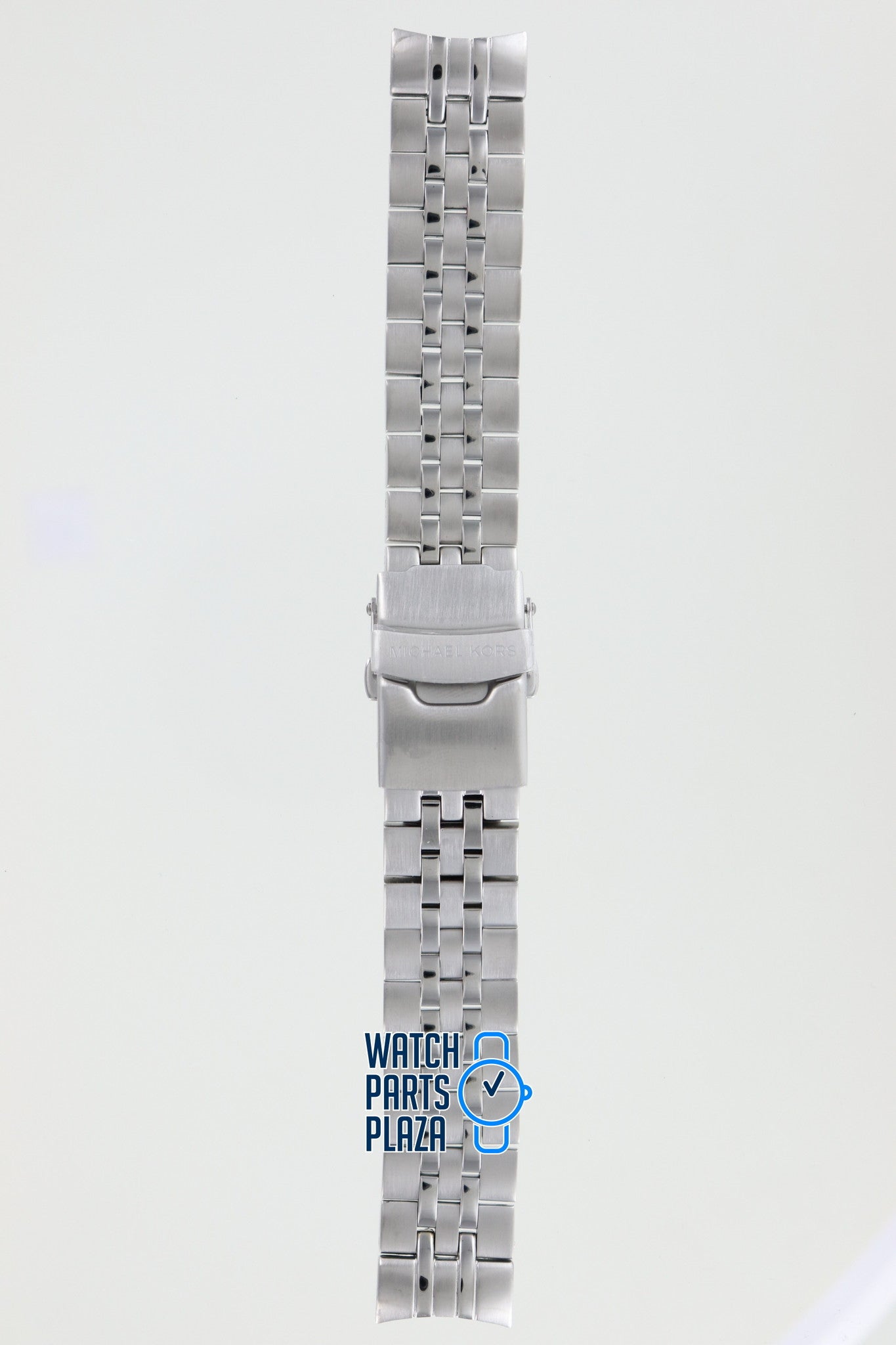 Michael Kors MK5018 Watch Band MK - 5018 Grey Stainless Steel 18 mm - Watch Plaza