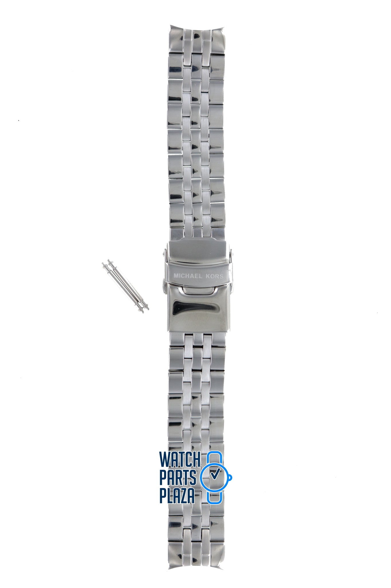 Michael Kors MK5021, MK5020 & MK6130 Watch Band MK - 5021 Grey Stainless Steel 18 mm Jet Set - Watch Plaza