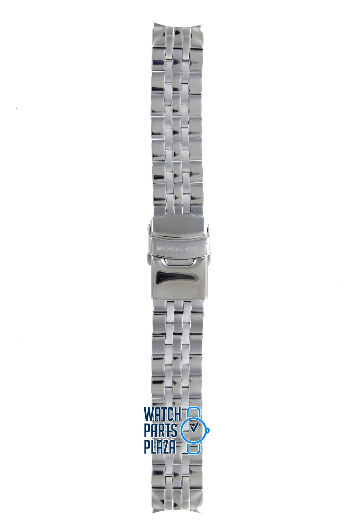 Michael Kors MK5021, MK5020 & MK6130 Watch Band MK - 5021 Grey Stainless Steel 18 mm Jet Set - Watch Plaza