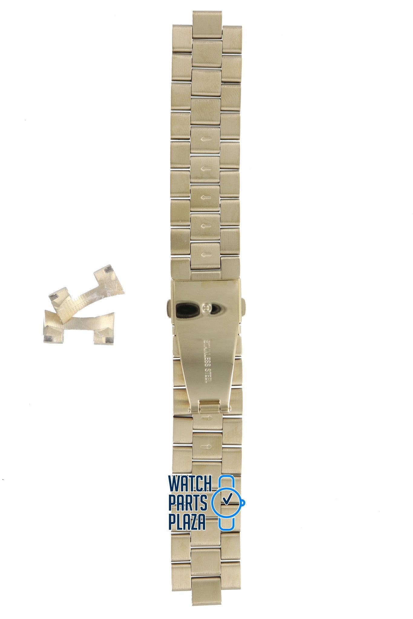 Michael Kors MK5055 Watch Band MK - 5055 Gold Plated Stainless Steel 20 mm - Watch Plaza