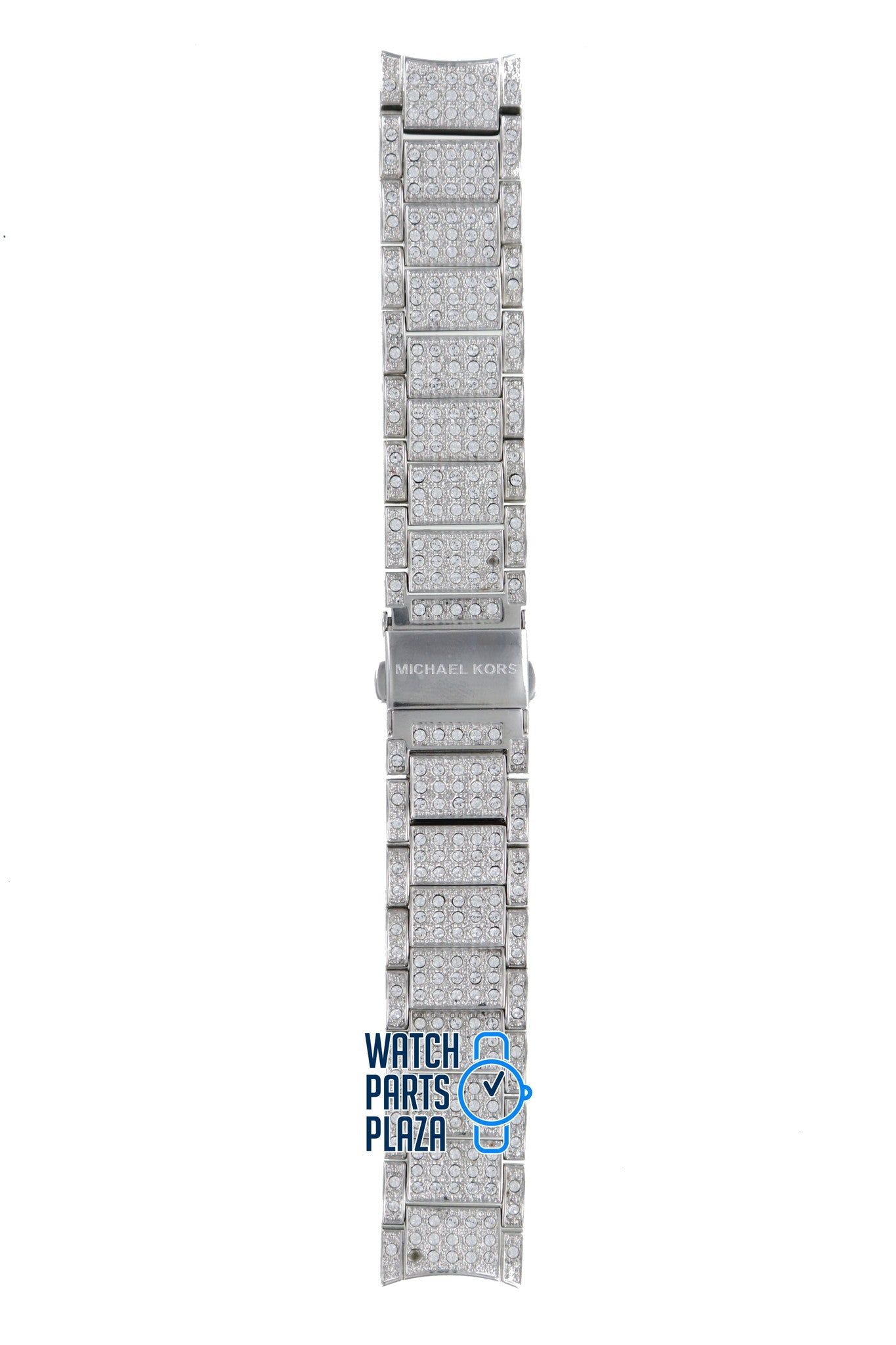 Michael Kors MK5060 Watch Band MK - 5060 Grey Stainless Steel 18 mm - Watch Plaza