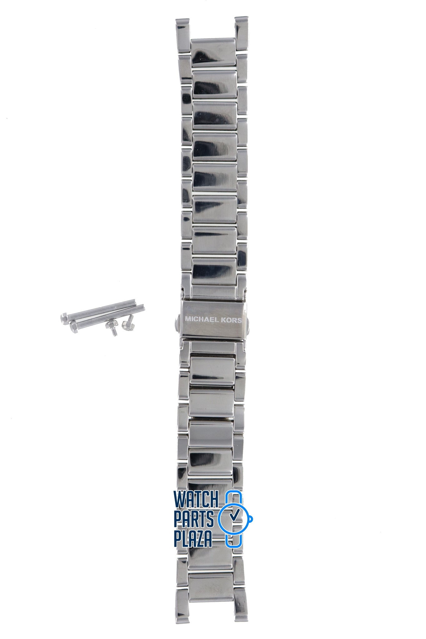 Michael Kors MK5088 Watch Band MK - 5088 Grey Stainless Steel 20 mm - Watch Plaza