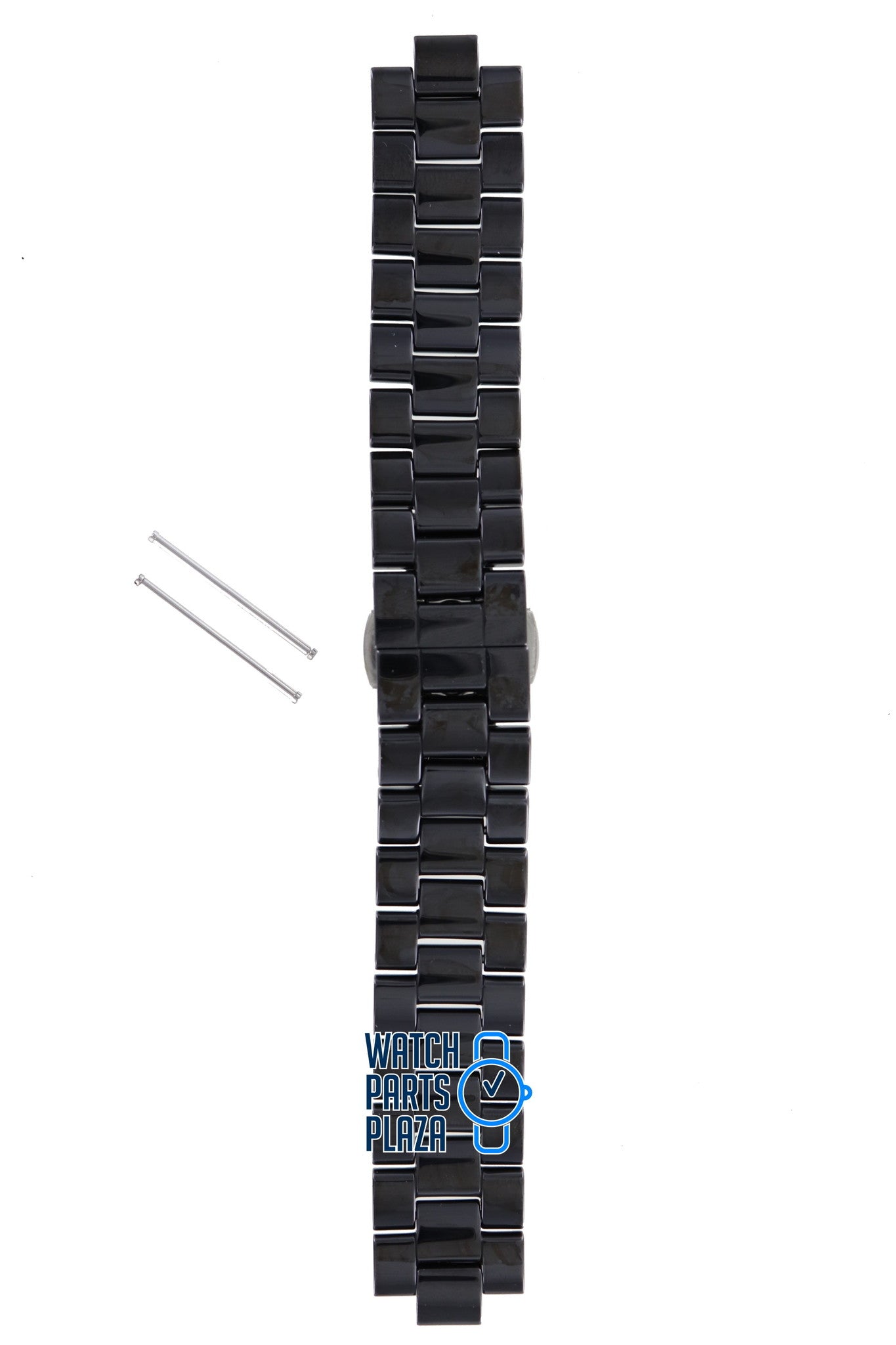 Michael Kors MK5190 Watch Band MK - 5190 Black Ceramic 14 mm - Watch Plaza