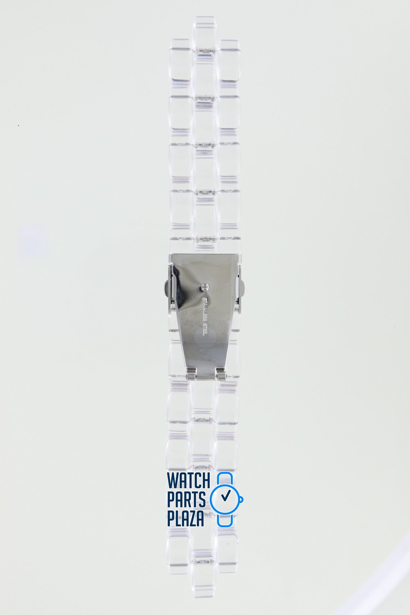 Michael Kors MK5235 Watch Band MK - 5235 Transparent Plastic 22 mm Showstopper - Watch Plaza