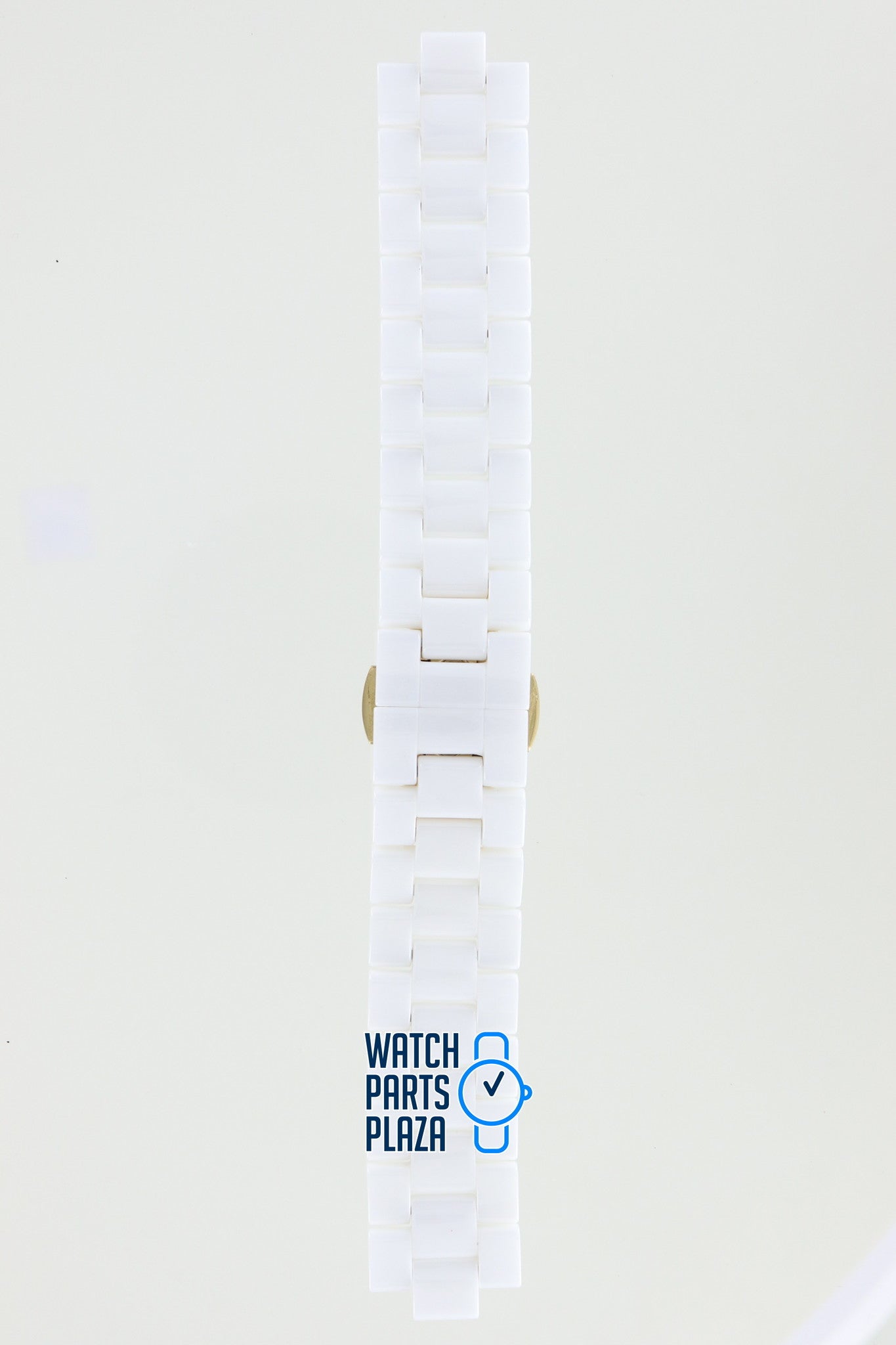 Michael Kors MK5237 Watch Band MK - 5237 White Ceramic 20 mm - Watch Plaza