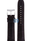 Michael Kors MK8028 Watch Band MK - 8028 Dark Brown Leather 22 mm - Watch Plaza