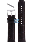 Michael Kors MK8028 Watch Band MK - 8028 Dark Brown Leather 22 mm - Watch Plaza