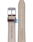 Michael Kors MK8115 Watch Band MK - 8115 Brown Leather 22 mm - Watch Plaza