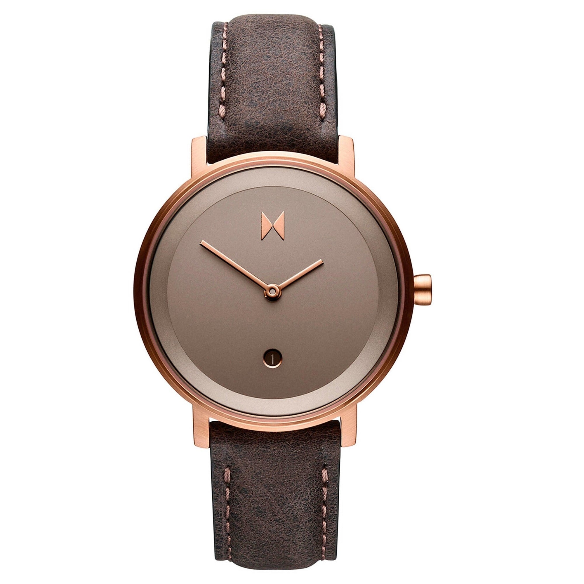 MVMT D - MF02 - RGPU Signature Ladies Watch - Rose & Brown - Watch Plaza