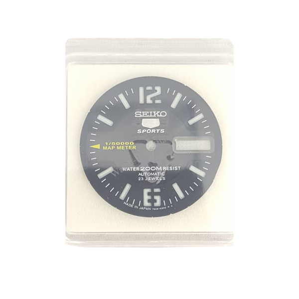 ORIGINAL SEIKO 5 SPORTS MAP METER BLACK DIAL SKZ231 SKZ319 SEIKO 7S36 02K0 - Watch Plaza