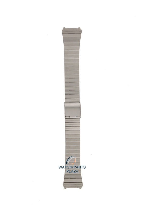 Pulsar V532 5B00 & 5B20 Watch Band 021AKJ - S Grey Stainless Steel 18 mm Sport - Watch Plaza