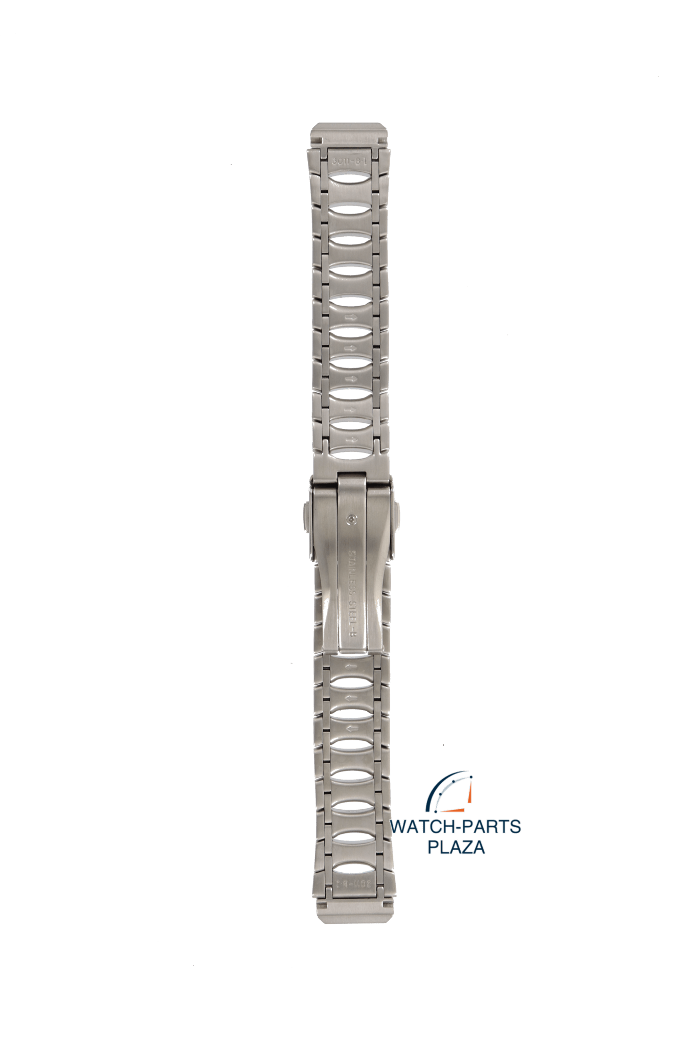 Seiko 3011JB Watch band 5J22 Kinetic Auto Relay grey stainless steel 16 mm - Arctura - Watch Plaza