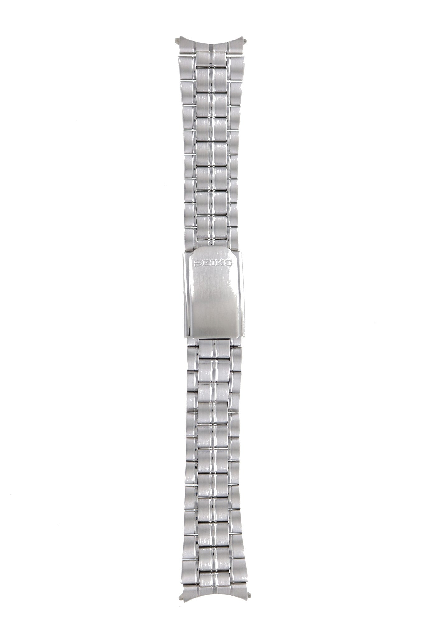 Seiko 4010 - Z.E - 7T32 - 6E69 Watch Band 4010JZ Grey Stainless Steel 19 mm - Watch Plaza