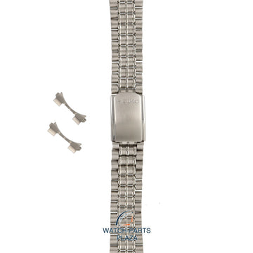 Seiko 43V8JB Watch band SKH145 - 5M42 0B80 grey stainless steel 20 mm - Kinetic - Watch Plaza