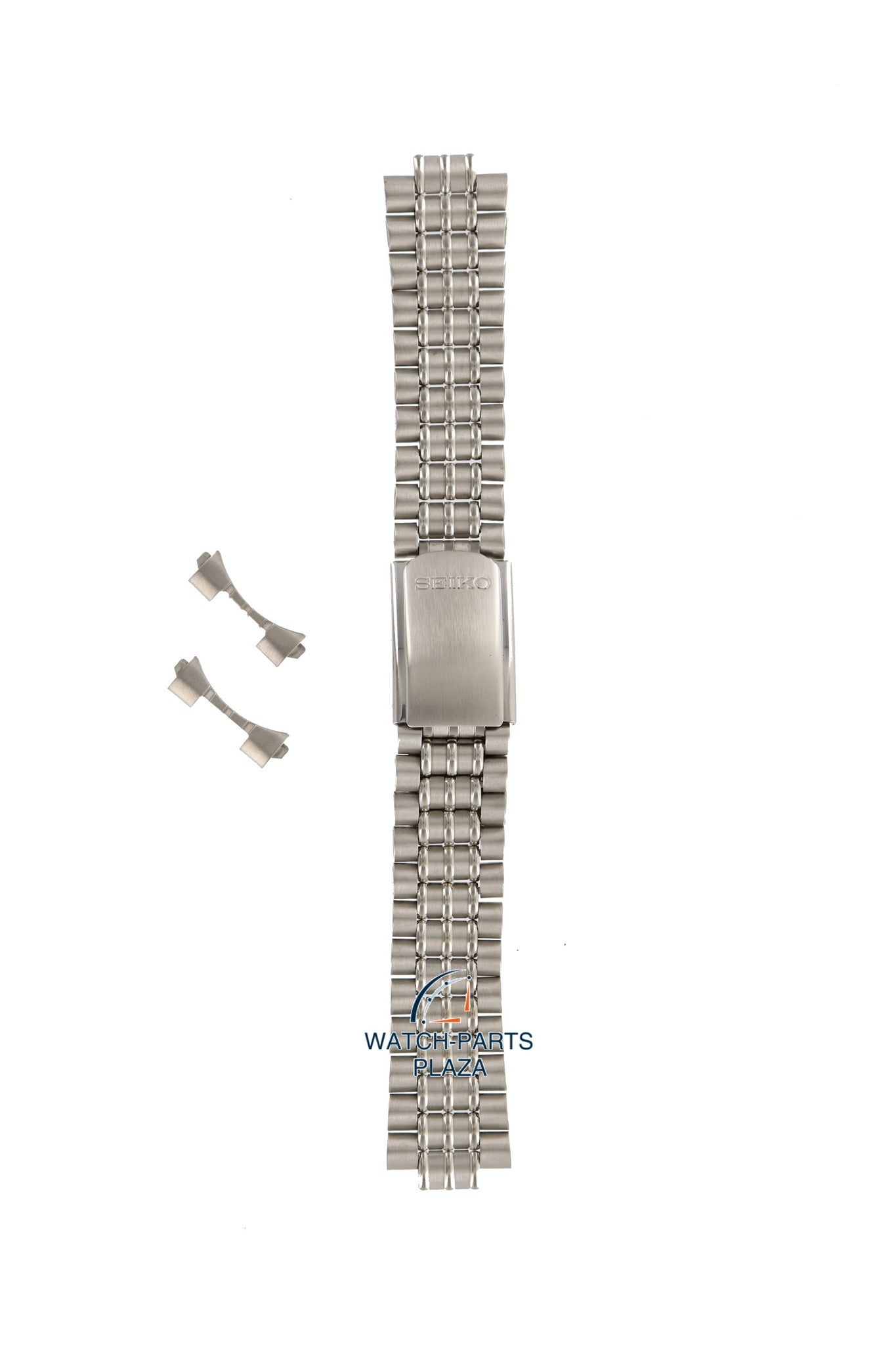 Seiko 43V8JB Watch band SKH145 - 5M42 0B80 grey stainless steel 20 mm - Kinetic - Watch Plaza